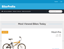 Tablet Screenshot of bikepedia.com